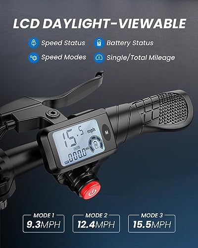 Electric Scooter with Seat, 450W Motor, Foldable D372