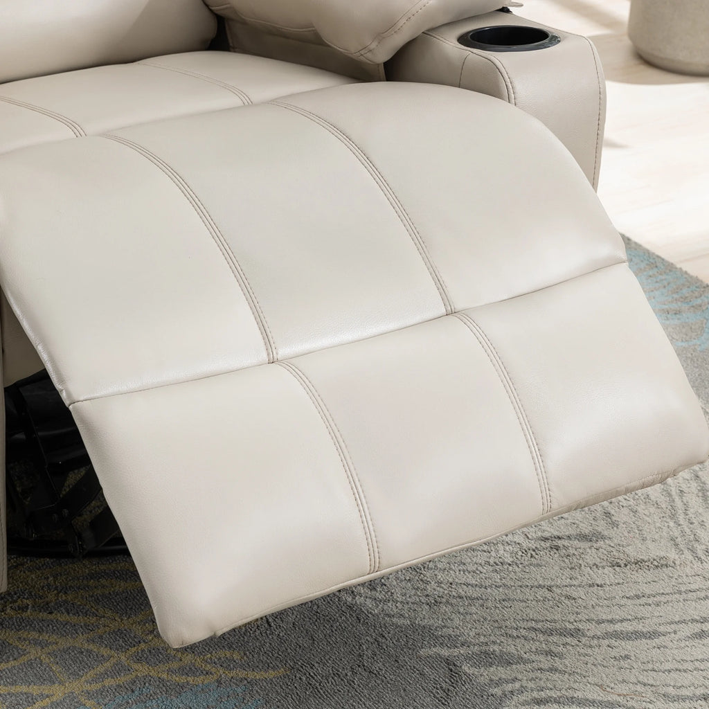 38.19" Wide Manual Swivel Rocker Recliner Chair with Massager and Heat P19712