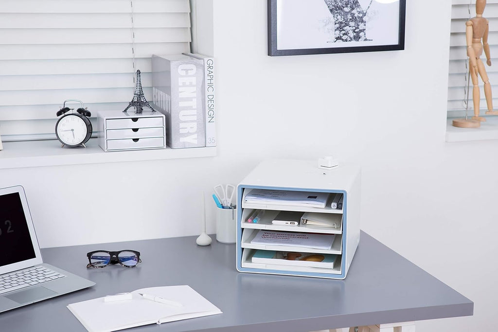 4 Tier Stackable File Cabinet with Sliding Drawers C7194