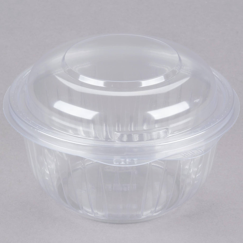 16 oz Clear Hinged Bowl with Dome Lid Case of 300 B843