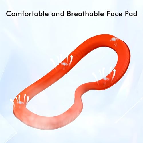 Red & Blue VR Headset with Adjustable HD Lenses and Head Strap O26688