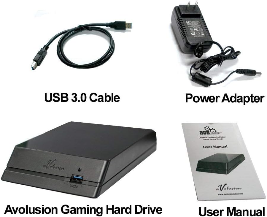 4TB 7200RPM USB 3.0 External Gaming Hard Drive W1775