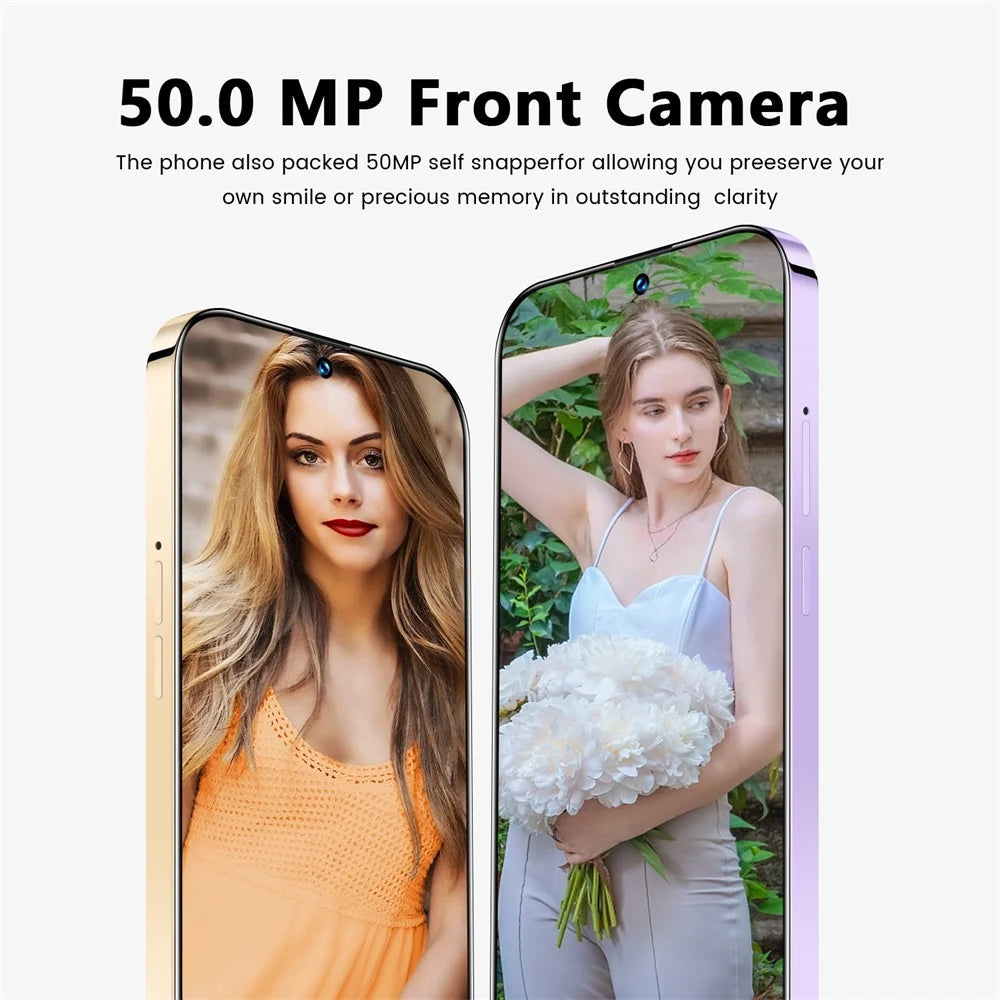 Purple 7.3 Inch Android 13 Smart Phone 16Gb Dual Sim Standby 7800Mah 5G Network Mobile Phone S211