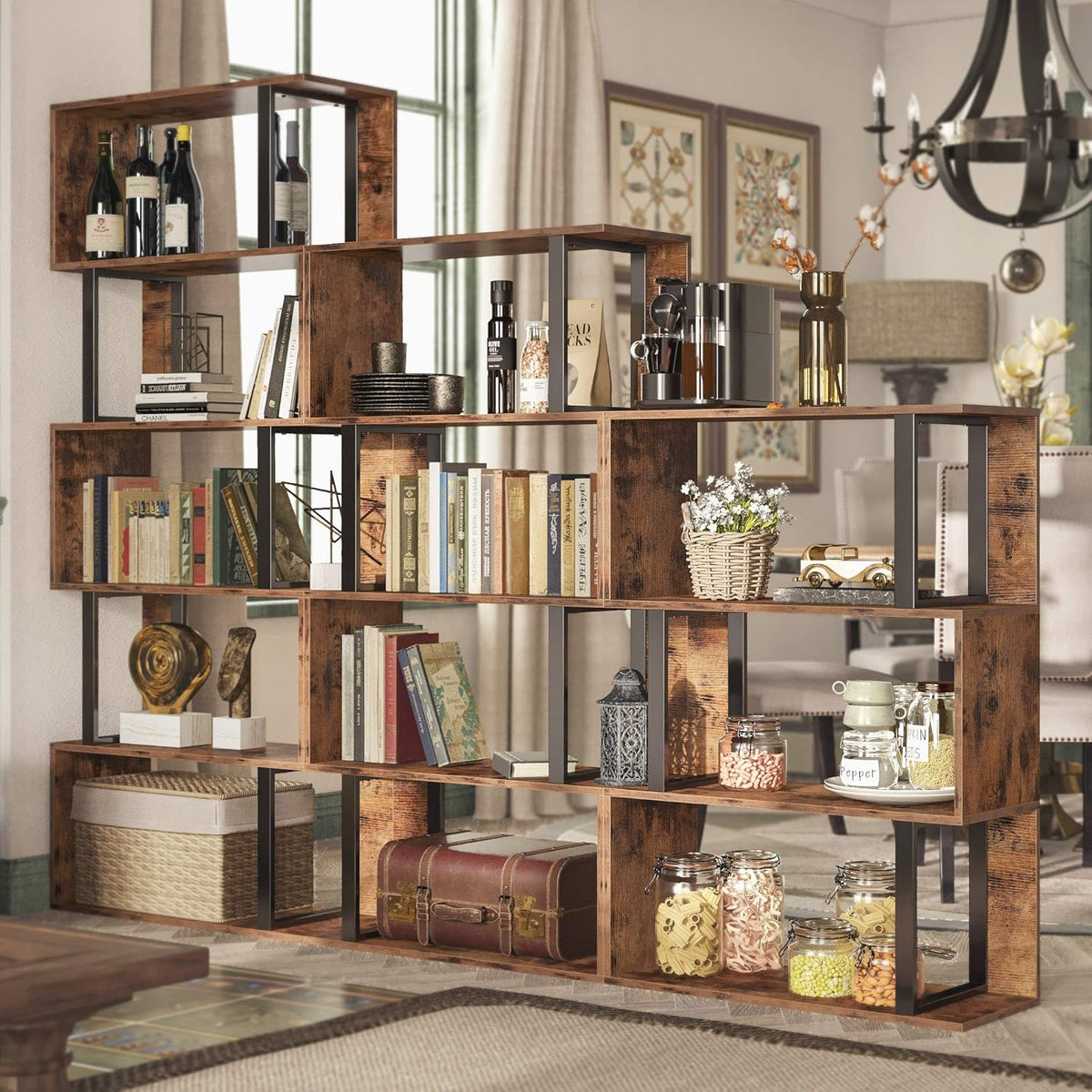 3 Tier S-Shaped Bookshelf W213