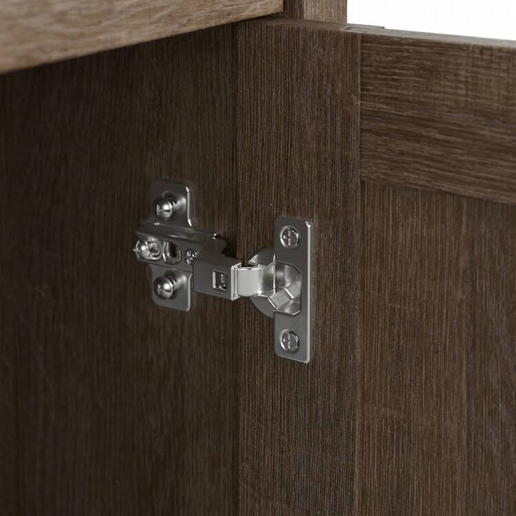 Brown Bathroom Storage Cabinet with Doors W584