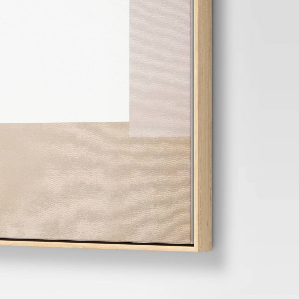 24x22 Geometric Abstract Framed Wall Canvas P47601