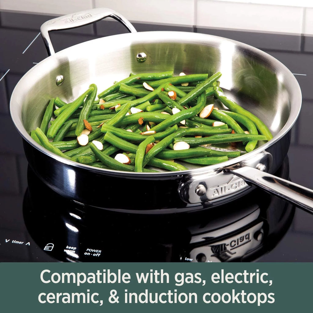 5-Ply Brushed Stainless Steel Cookware Set 10 Piece B41586