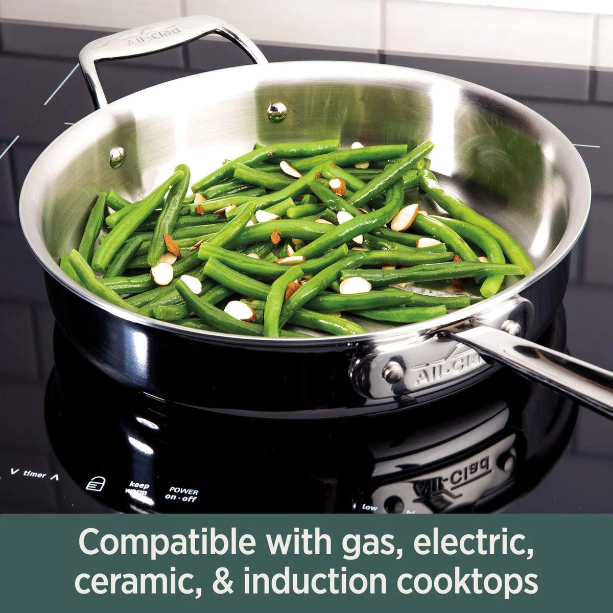 5-Ply Brushed Stainless Steel Cookware Set 10 Piece B41586