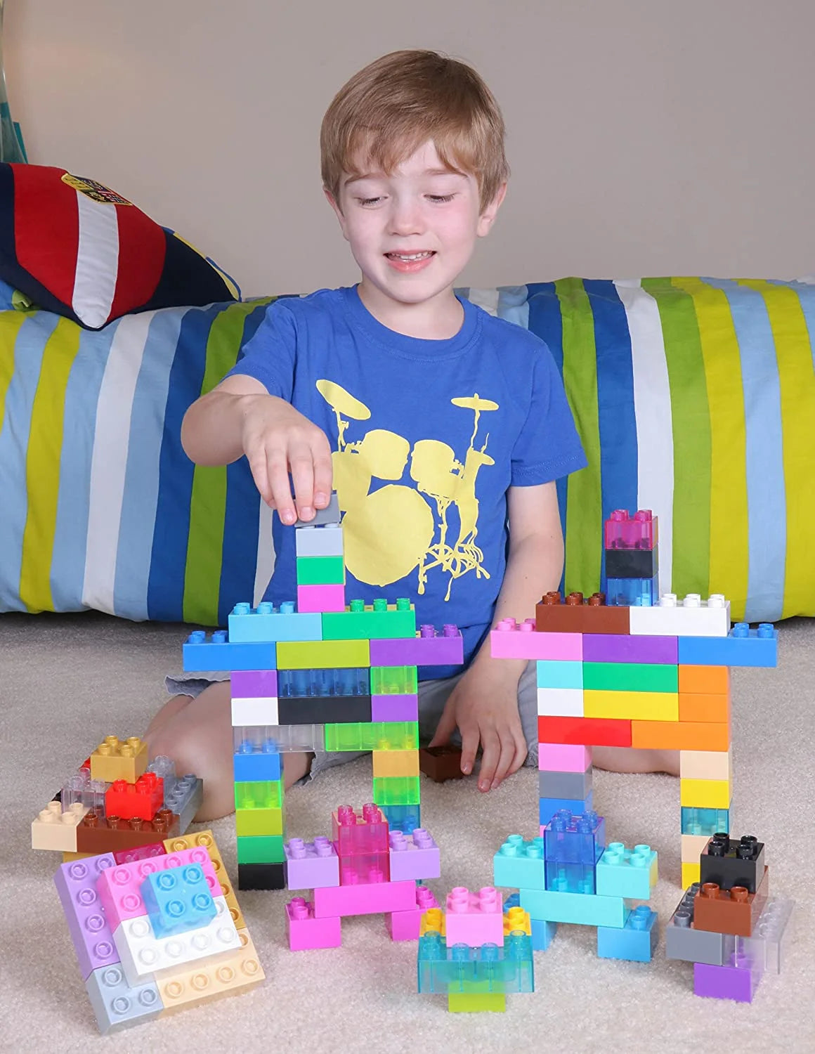108 Pieces Building Brick Set with Big Pegs L803