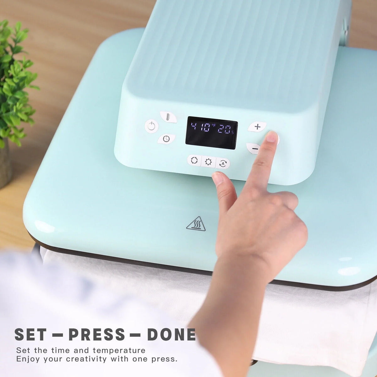 Blue Auto Heat Press Machine T284572