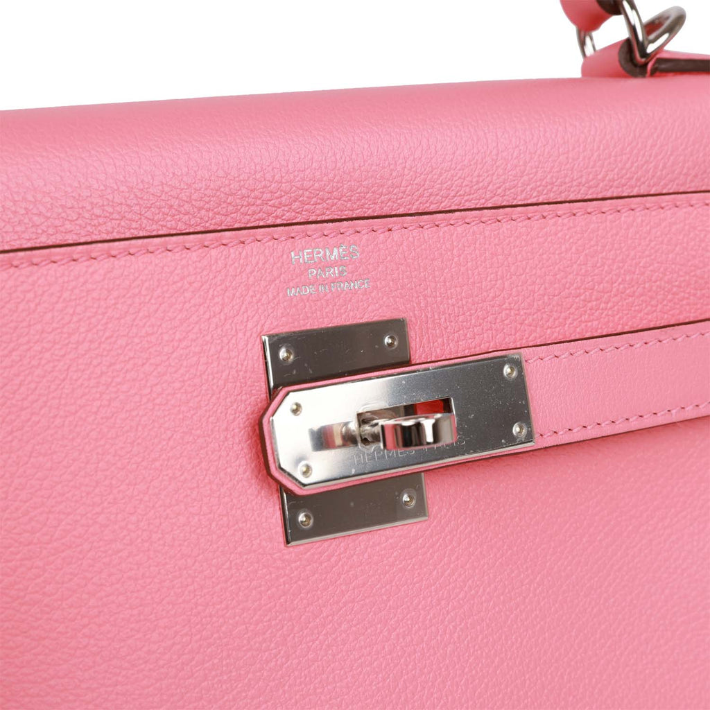 Rose D'Ete Verso Evercolor Palladium Hardware Handbag L8743