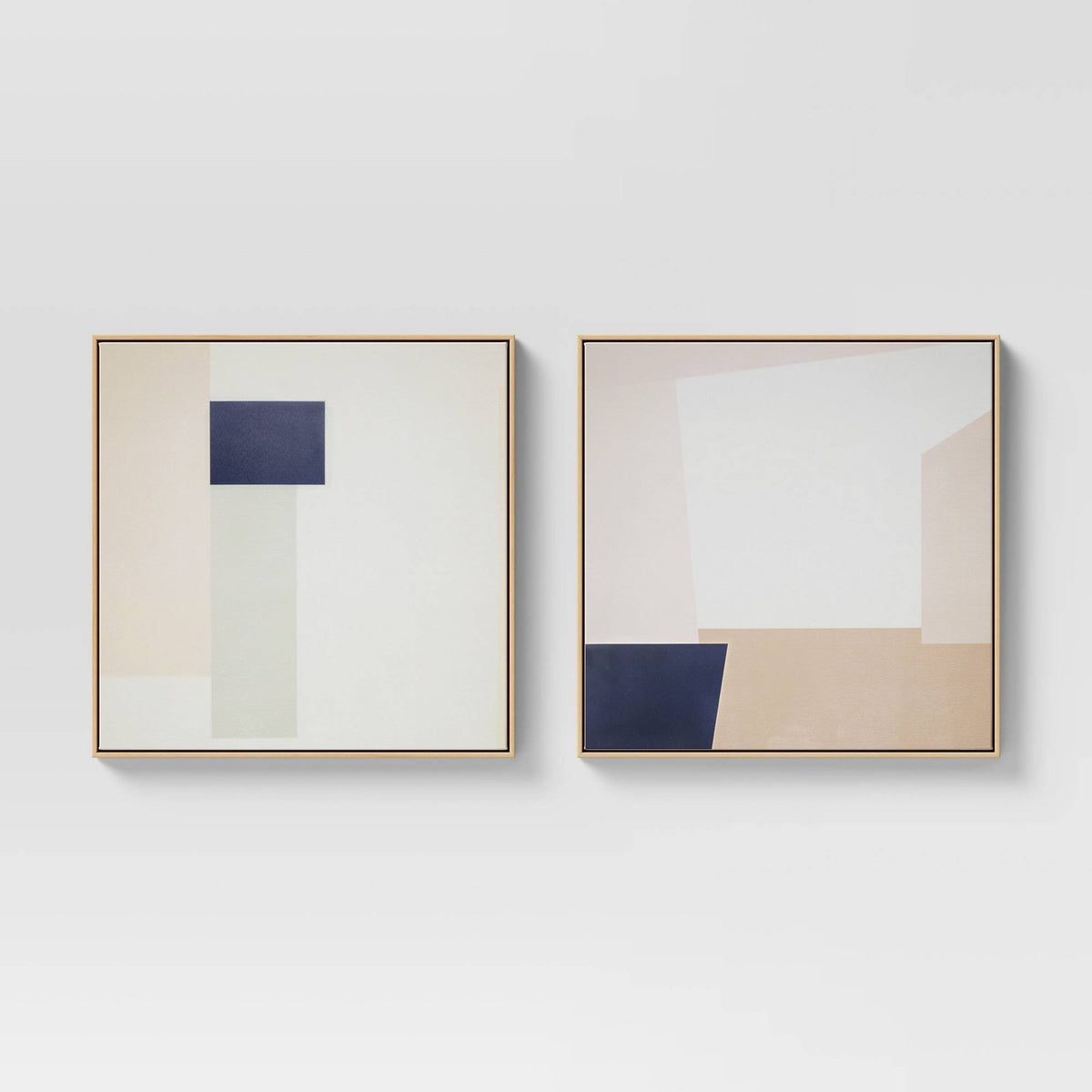 24x22 Geometric Abstract Framed Wall Canvas P47601