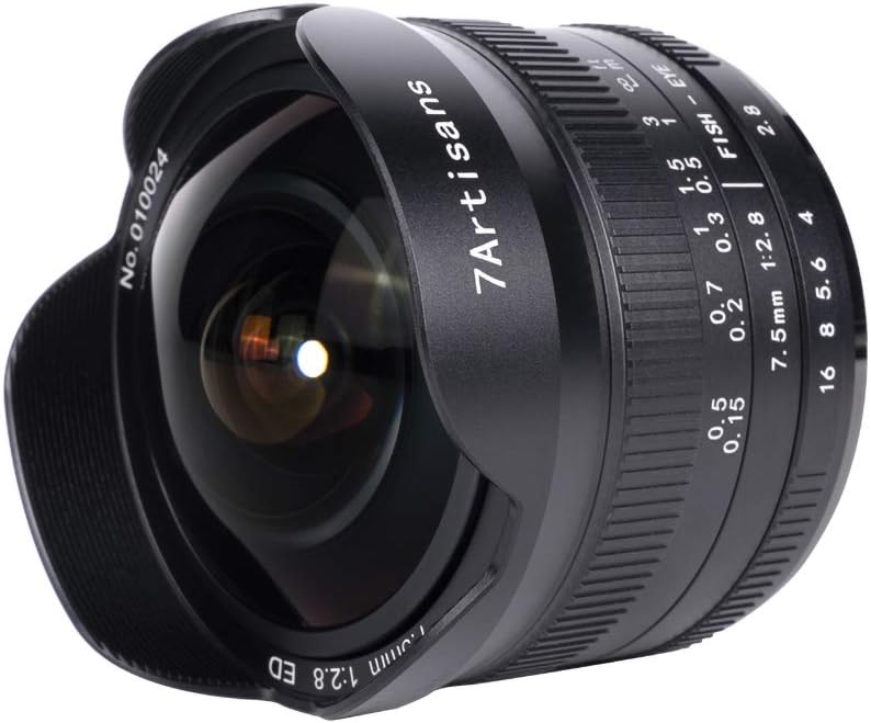 7.5mm f2.8 II Manual Fisheye Lens for MFT M4/3 Mount Cameras K280444