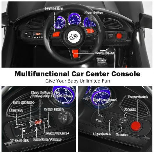12V Kids Ride on Car with MP3 and LED Light J8717