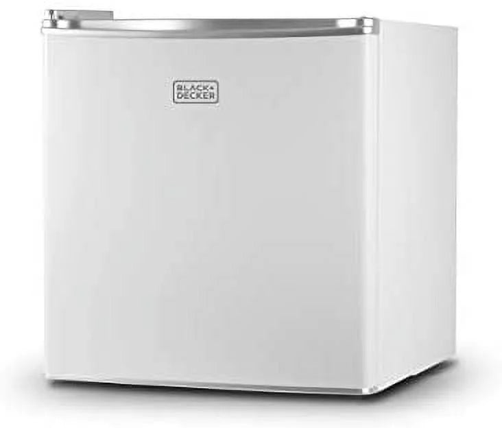 Compact Energy Star Single Door Mini Fridge with Freezer, 1.7 Cubic Ft., White C122