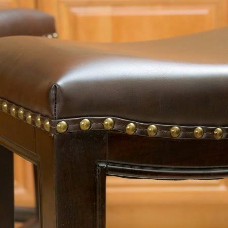 Brown Backless Counter Stools (Set of 2) I332