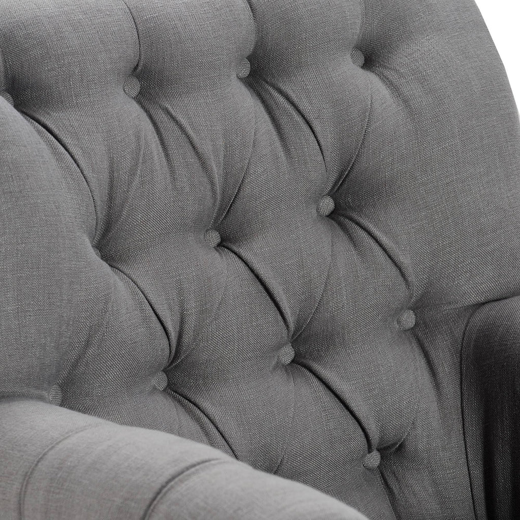 Gray Tufted Accent Chair S64126