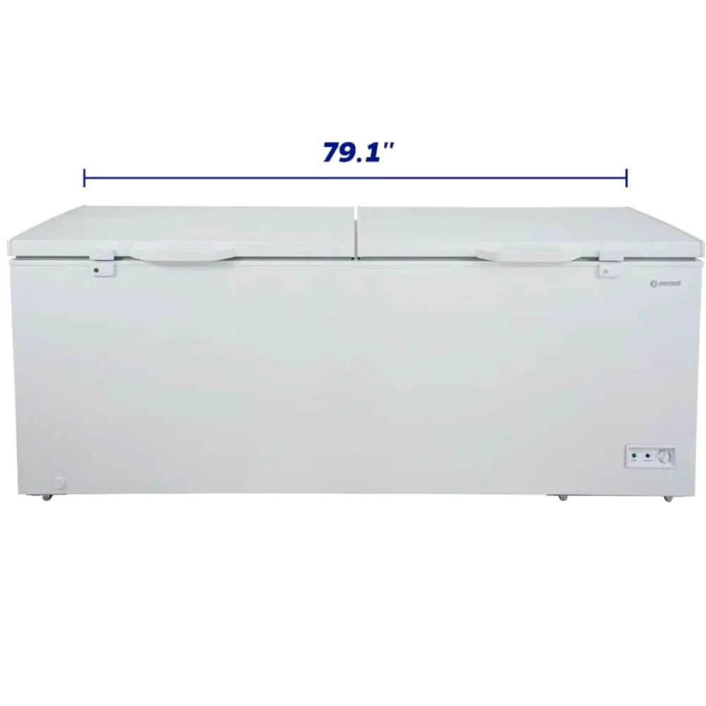 21.0 cu. ft. Two Door Chest Freezer - White N213
