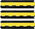 3Pack 39inch Traffic Speed Bumps Cable Protector, 11000lbs per Axle Capacity Rubber Pack of 2 R596