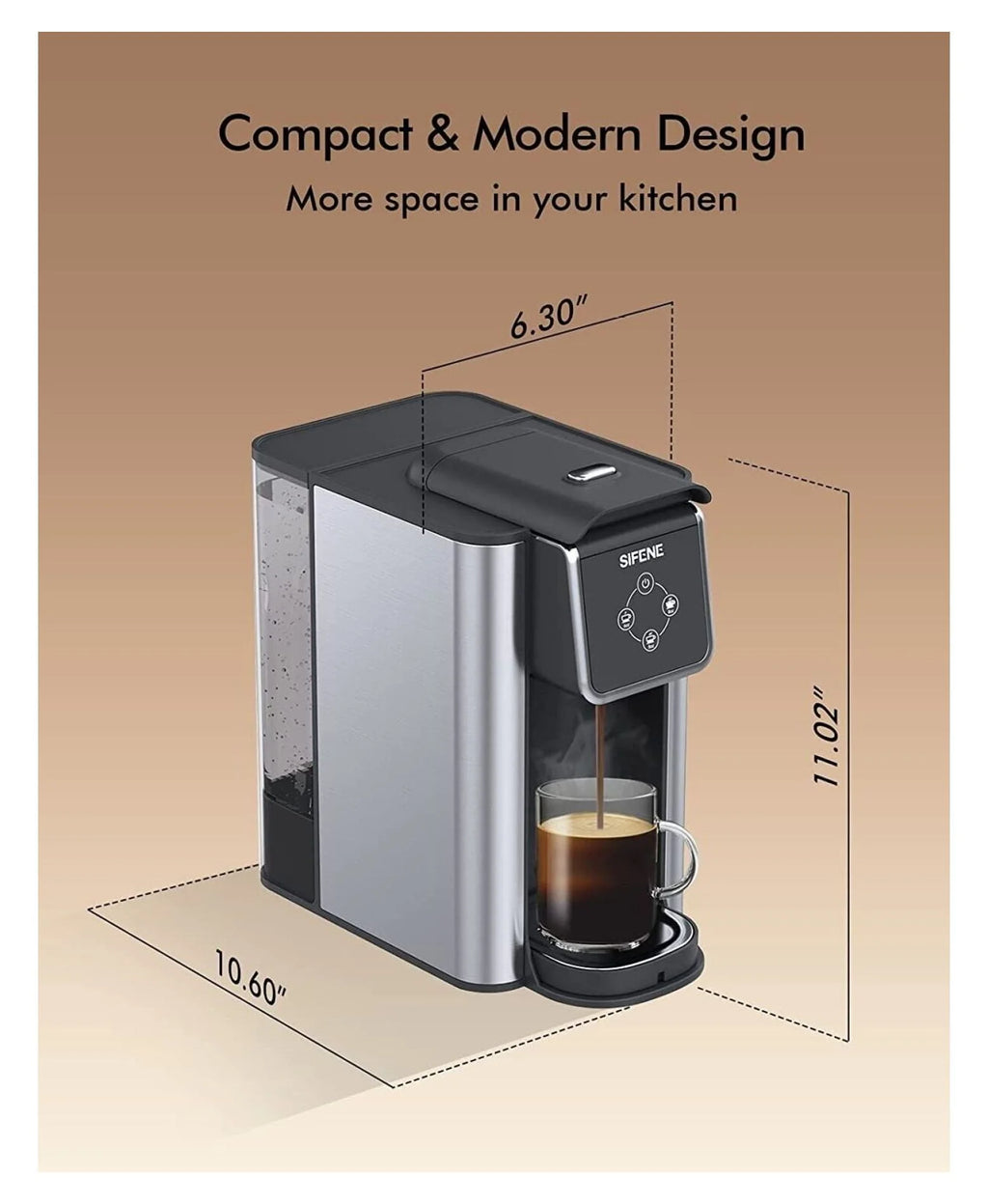 Single Serve 3 in 1 Pod Coffee Maker C3456