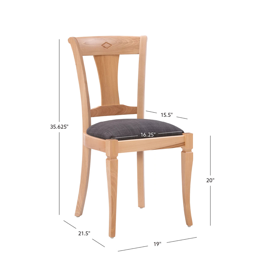 Dining Side Chair Set of 2 Natural C115322