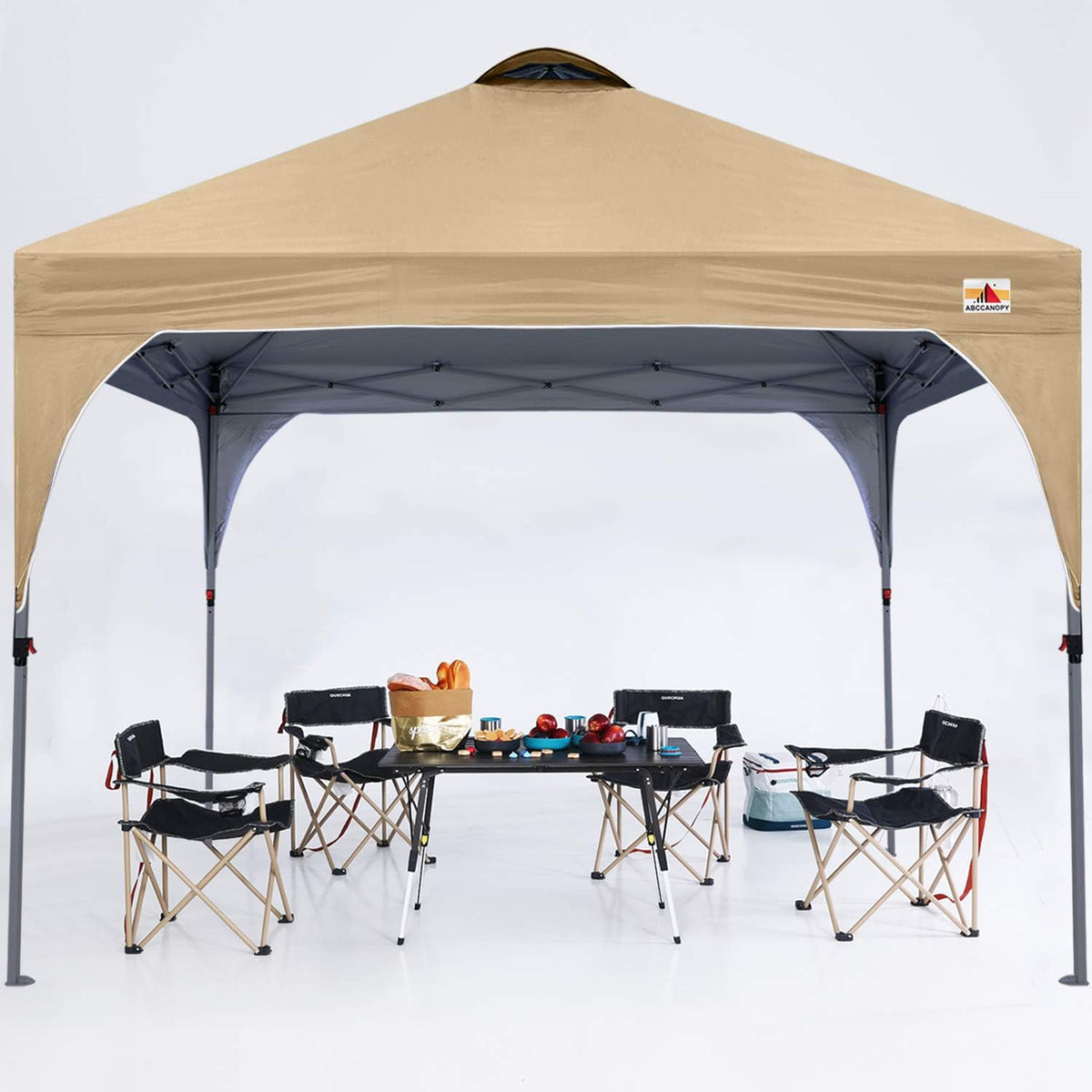 White Pop up Canopy Tent 10x10 Camping Sun Shelter G7393