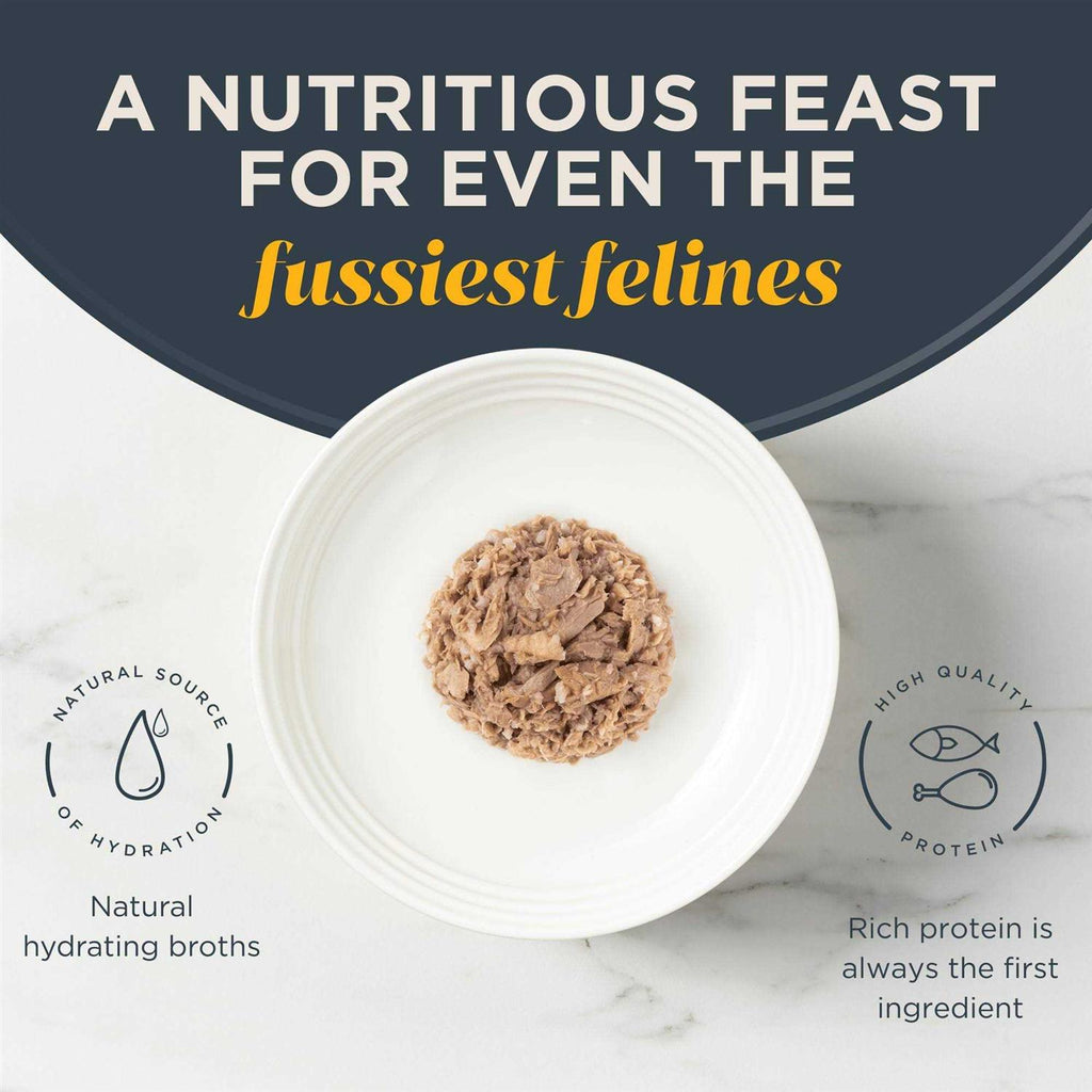Natural Wet Cat Food Tuna Fillet with Sea Bream in Broth N72010
