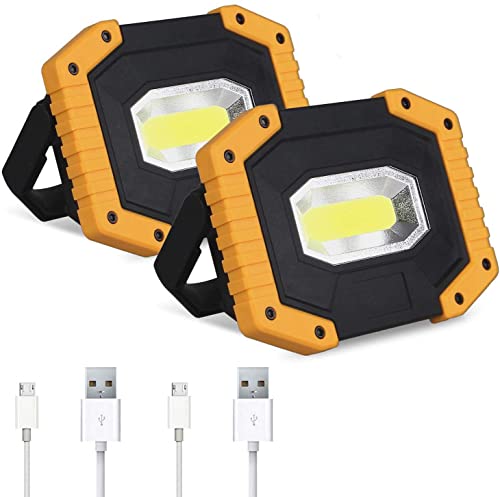 Rechargeable 2 Pack 30W 2000LM Portable Cordless Waterproof LED Work Light V839