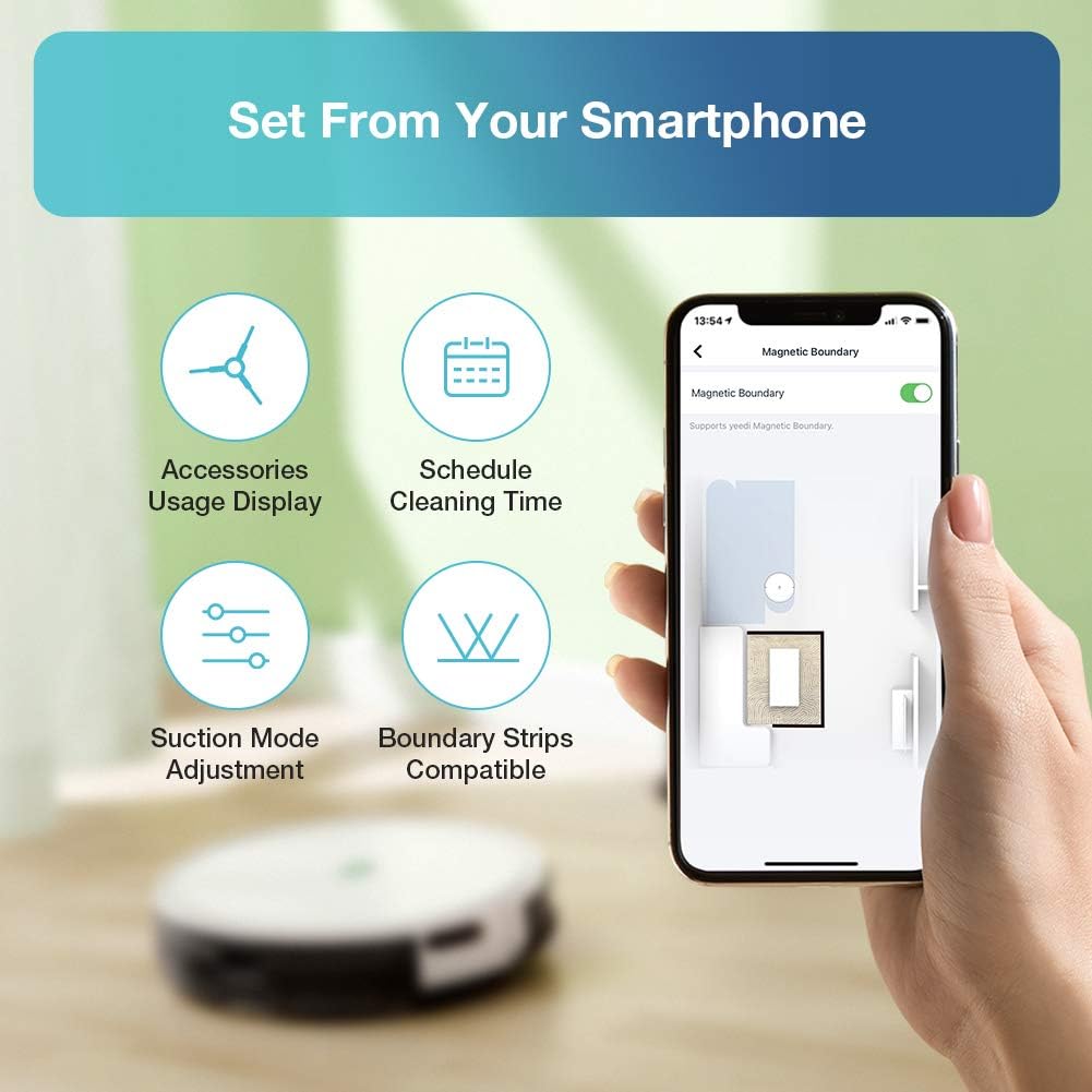 Robot Vacuum with 2000Pa and 800ML Dustbin O1904