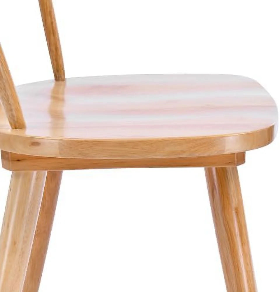 White Oak Wood Dining Chairs Set of 2 W61168