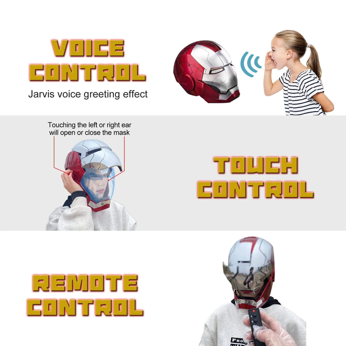 Silver Electronic LED Mask Helmet B90624