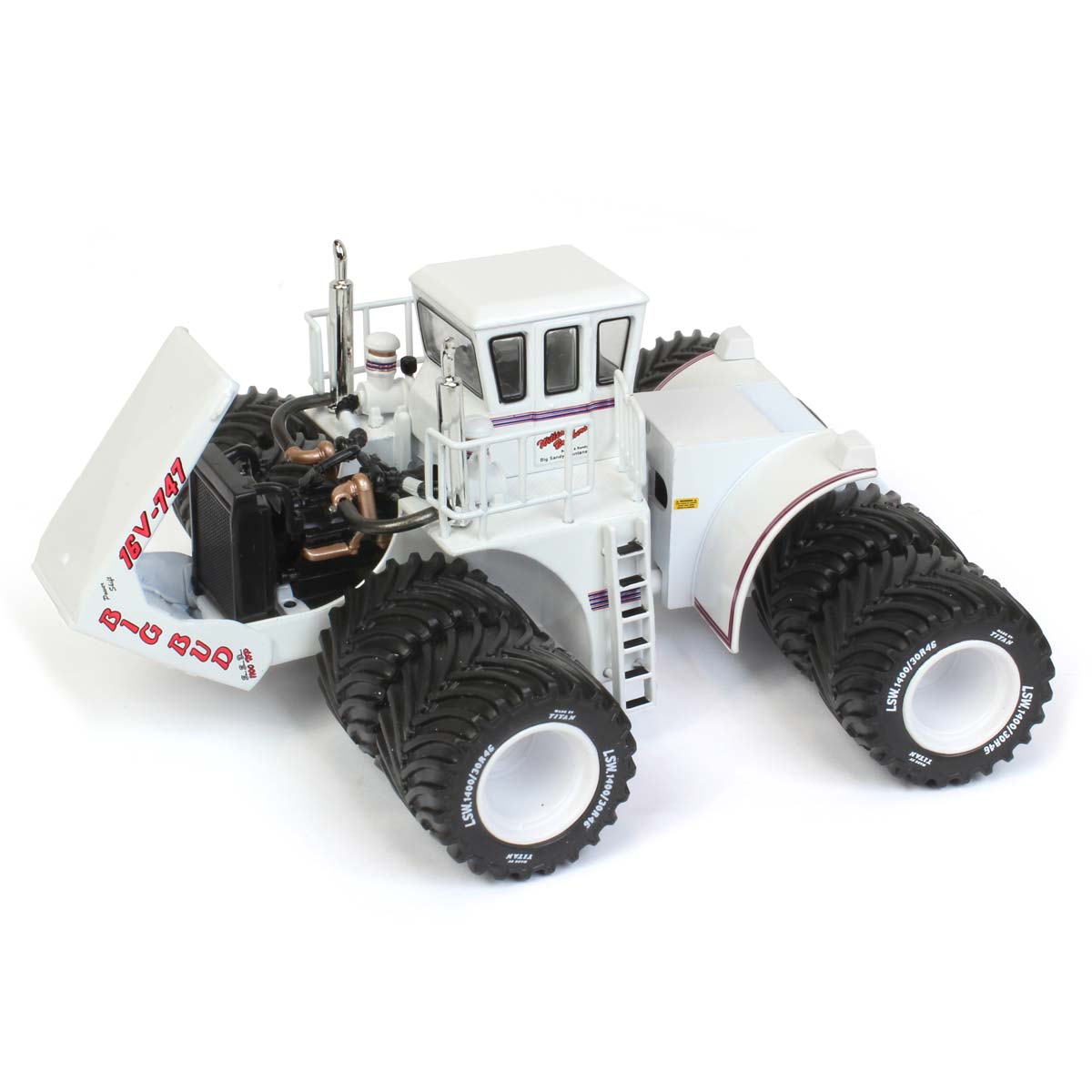 1/64 High Detail Big Bud 16V-747 Silver Series Detroit 1100 HP Titan LSW Goodyear Tire Edition W171980