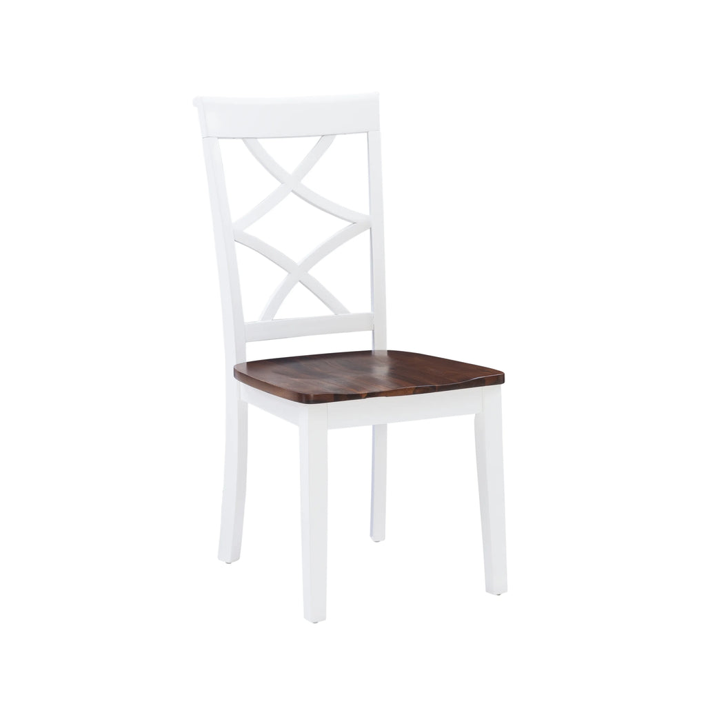 5-Piece Cherry and White Dining Set T592