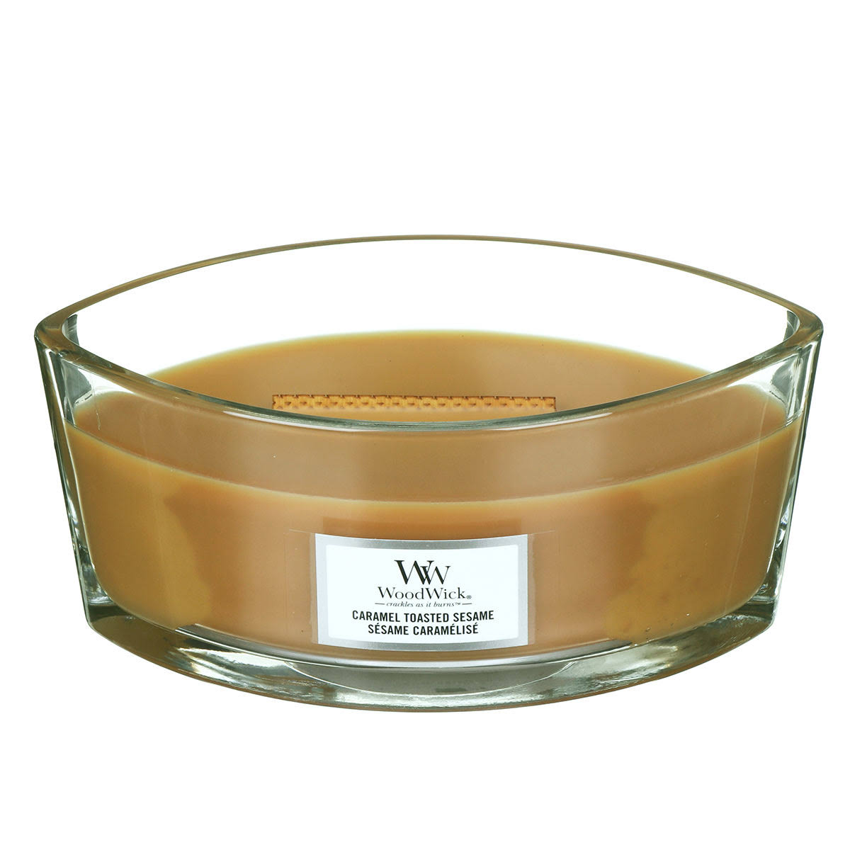 Caramel Toasted Sesame Ellipse Candle K61736