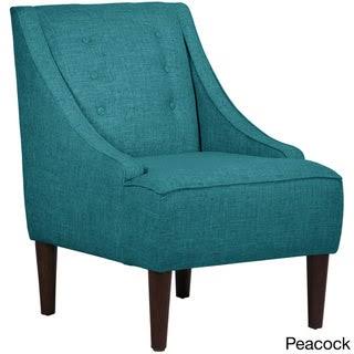 Grey Linen Fabric Mid-Century Modern Chair I1690