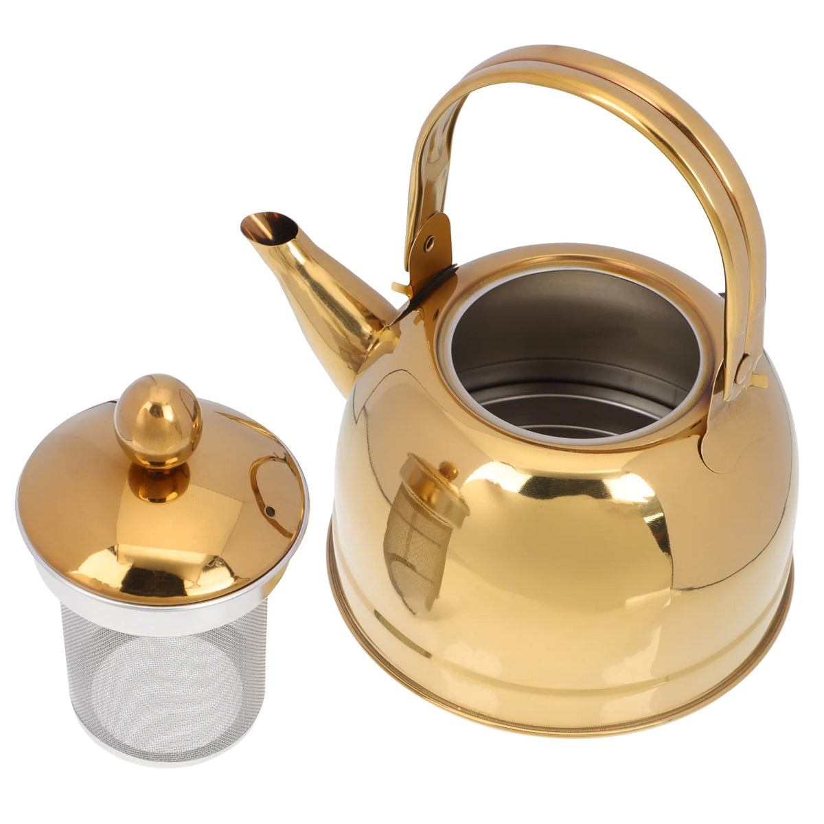 Stainless Steel Teakettle with Strainer A87552