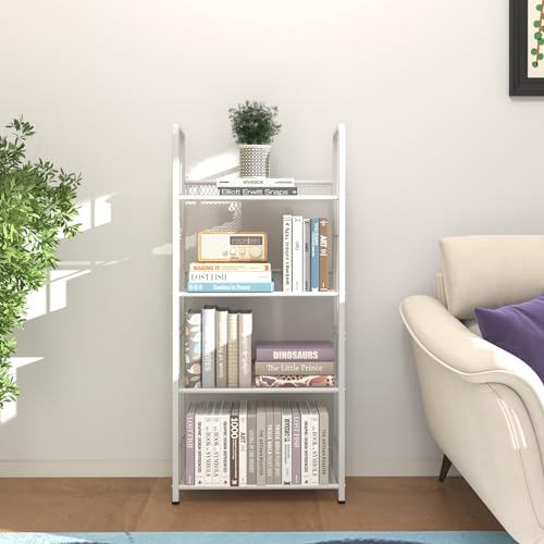 White 5 Tiers Tall Bookshelf Z9556