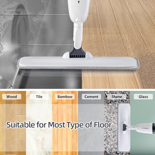 Microfiber Floor Mop with 4 Washable Pads D34240