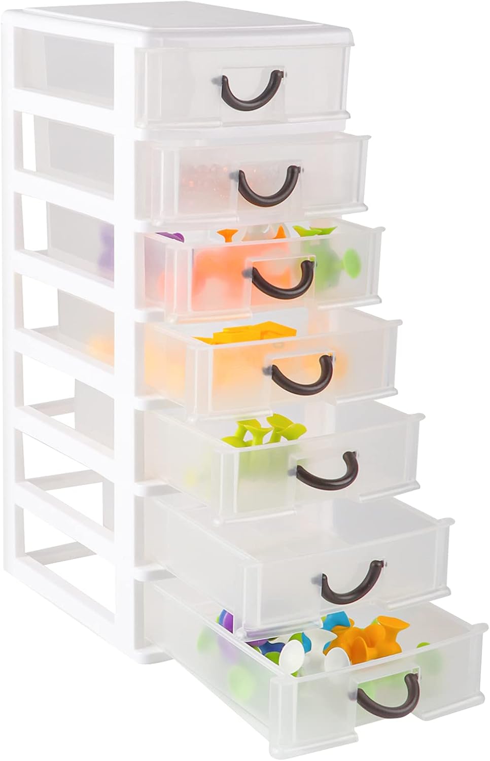 7 Clear Desktop Drawer Storage Container J80991