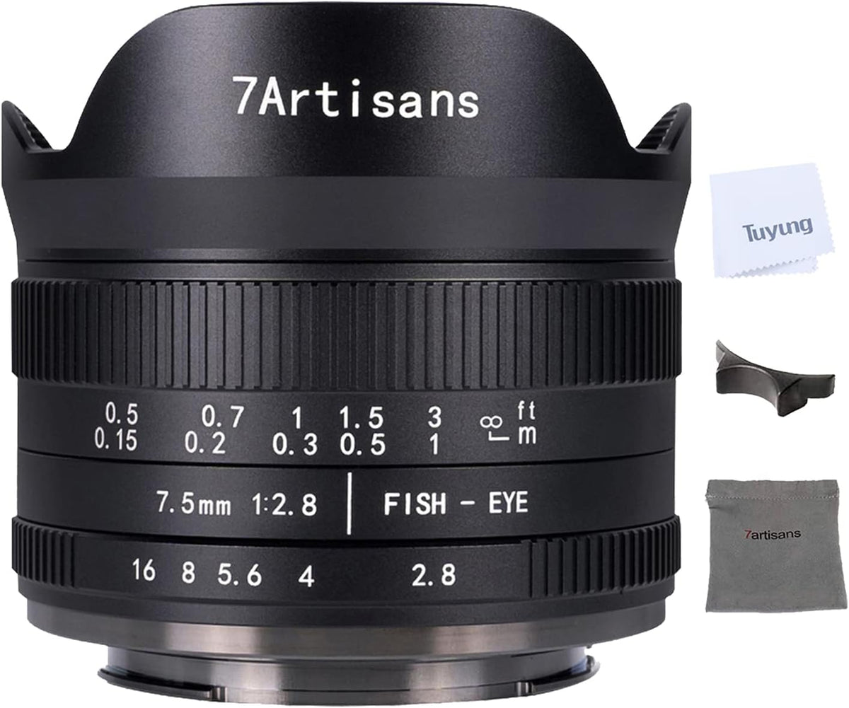 7.5mm f2.8 II Manual Fisheye Lens for MFT M4/3 Mount Cameras K280444