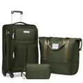 3 Piece Expandable Softside Luggage Set with TSA Lock Spinner Wheels W292765