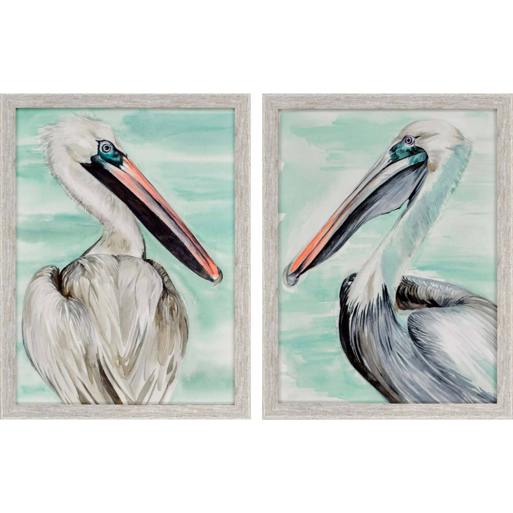 Set/2 Turquoise Pelican H715