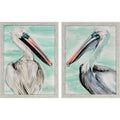 Set/2 Turquoise Pelican H715