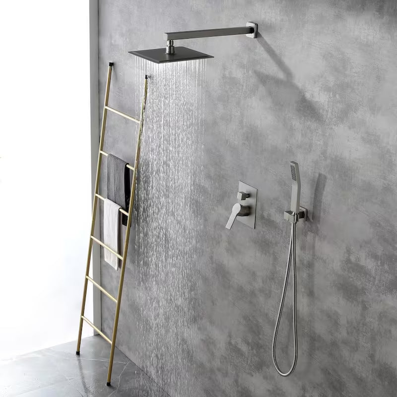 10 in. Wall Mount Dual Shower Heads with 2.5 GPM B40498