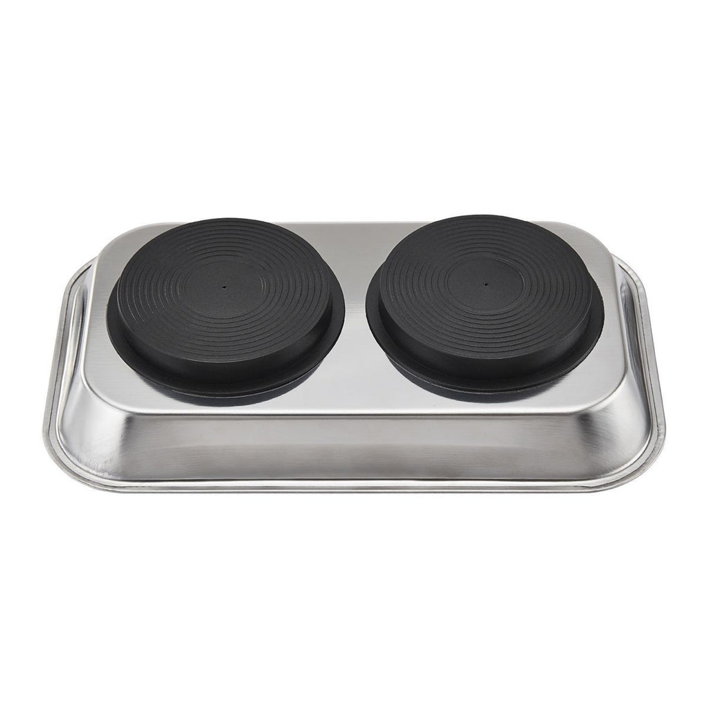 9-1/2 in. x 5-1/2 in. Magnetic Stainless Steel Parts Tray M90774