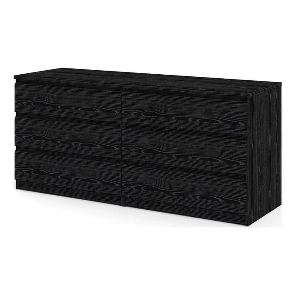 2 Piece Full Bed and 6 Drawer Double Dresser Set S885