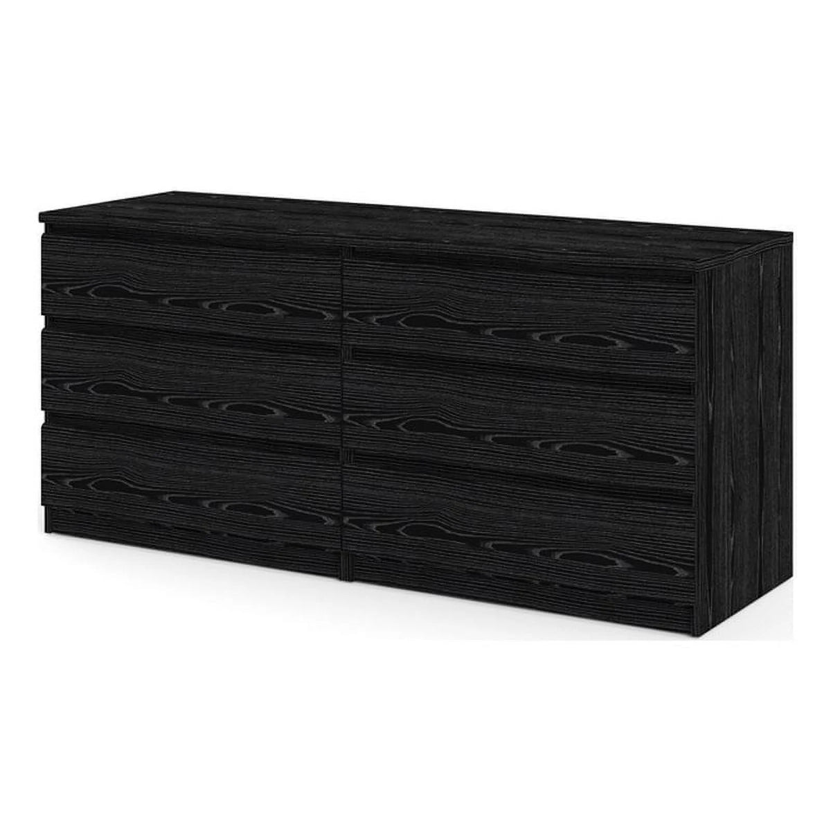 2 Piece Full Bed and 6 Drawer Double Dresser Set S885