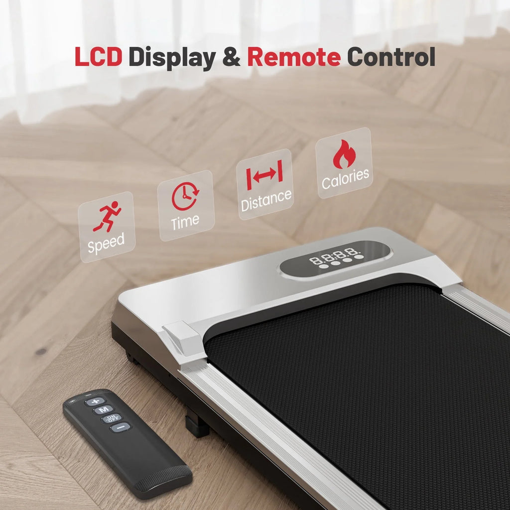 2 in 1 Under Desk Treadmill with Remote Control and LCD Display E336