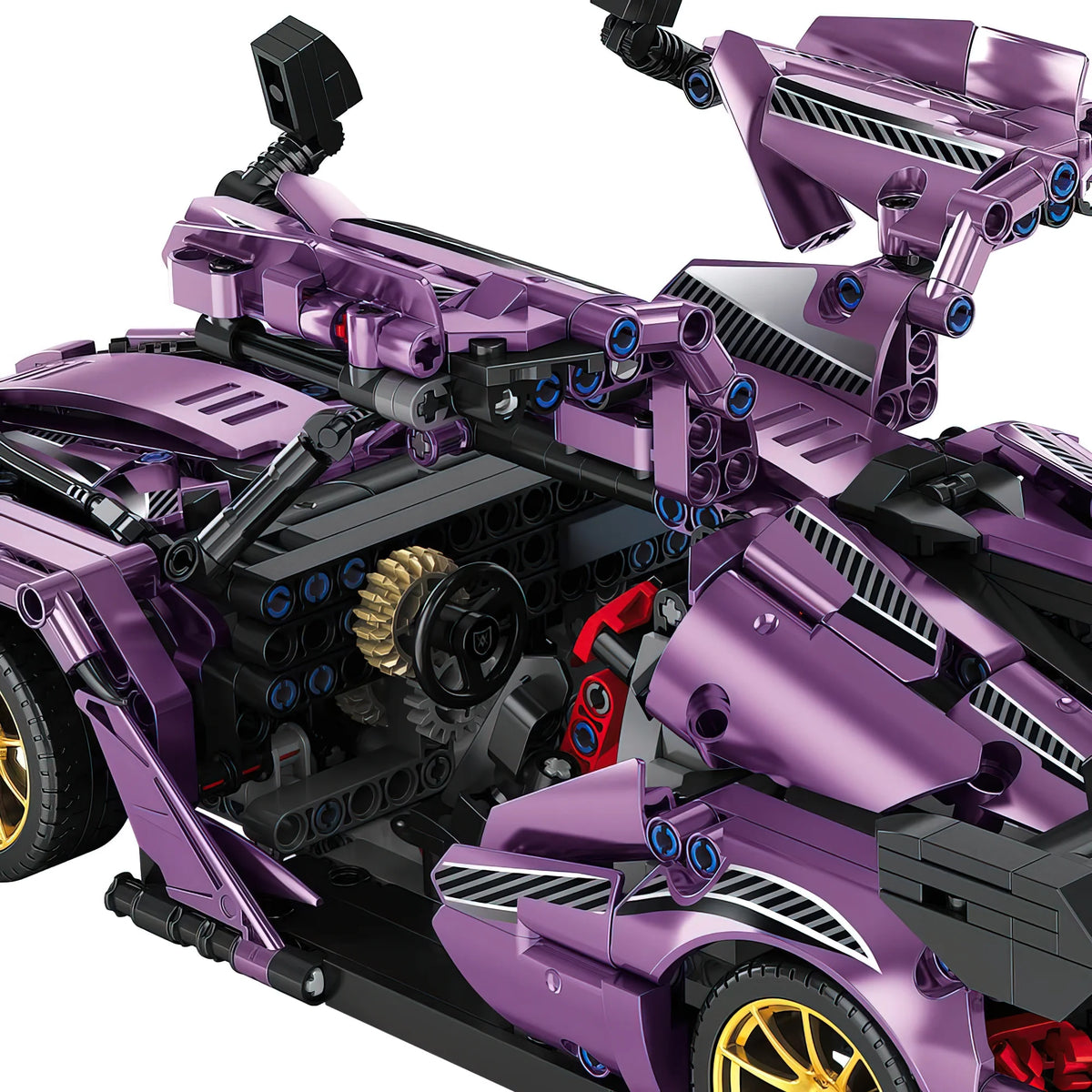 Purple Speed Champion Super Sports Car Building Block Set B241
