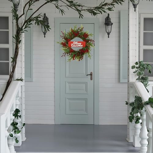 Artificial Christmas Wreaths with Berry Pine Cones Pine Needles W712183